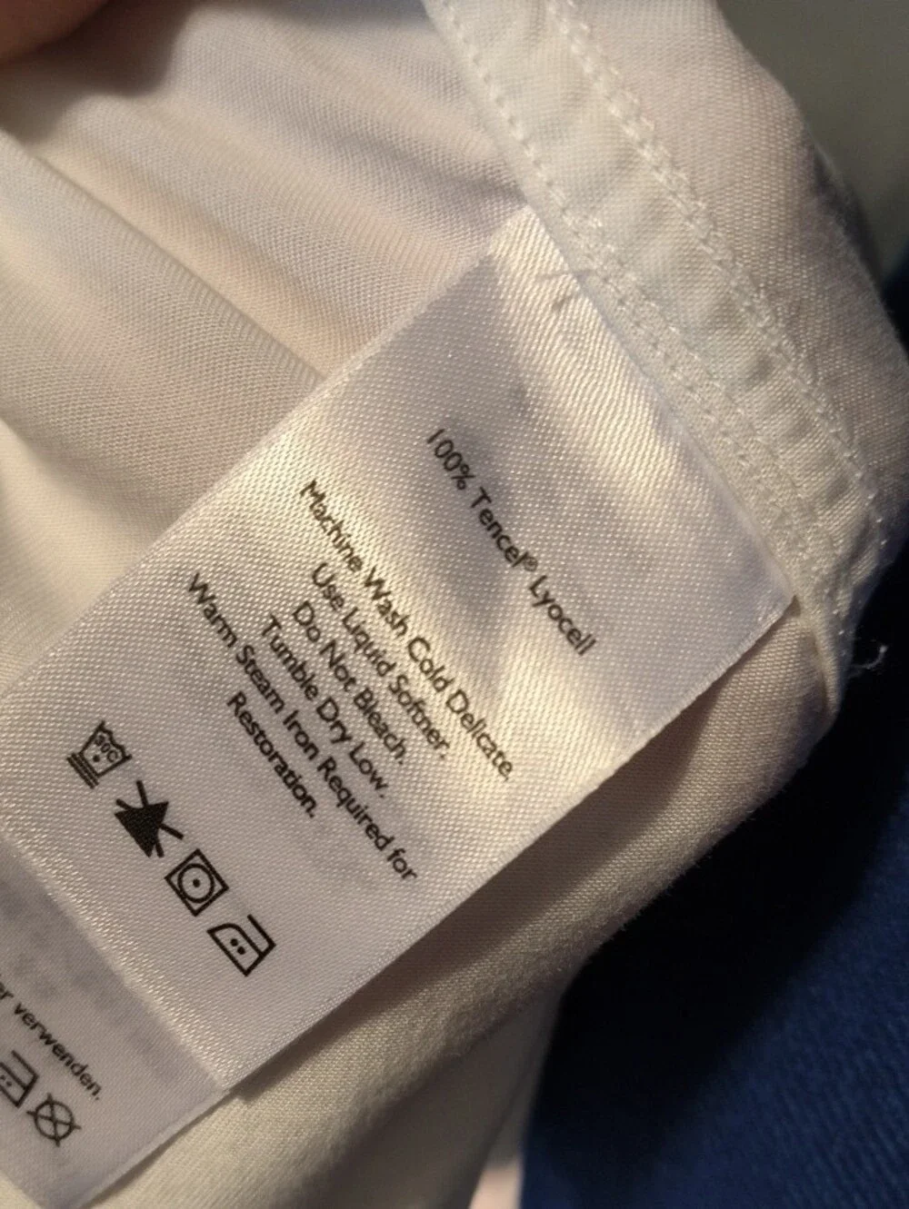 Eddie Bauer Sleeveless Button-Front Pocket Blouse - White - Picture 8 of 10